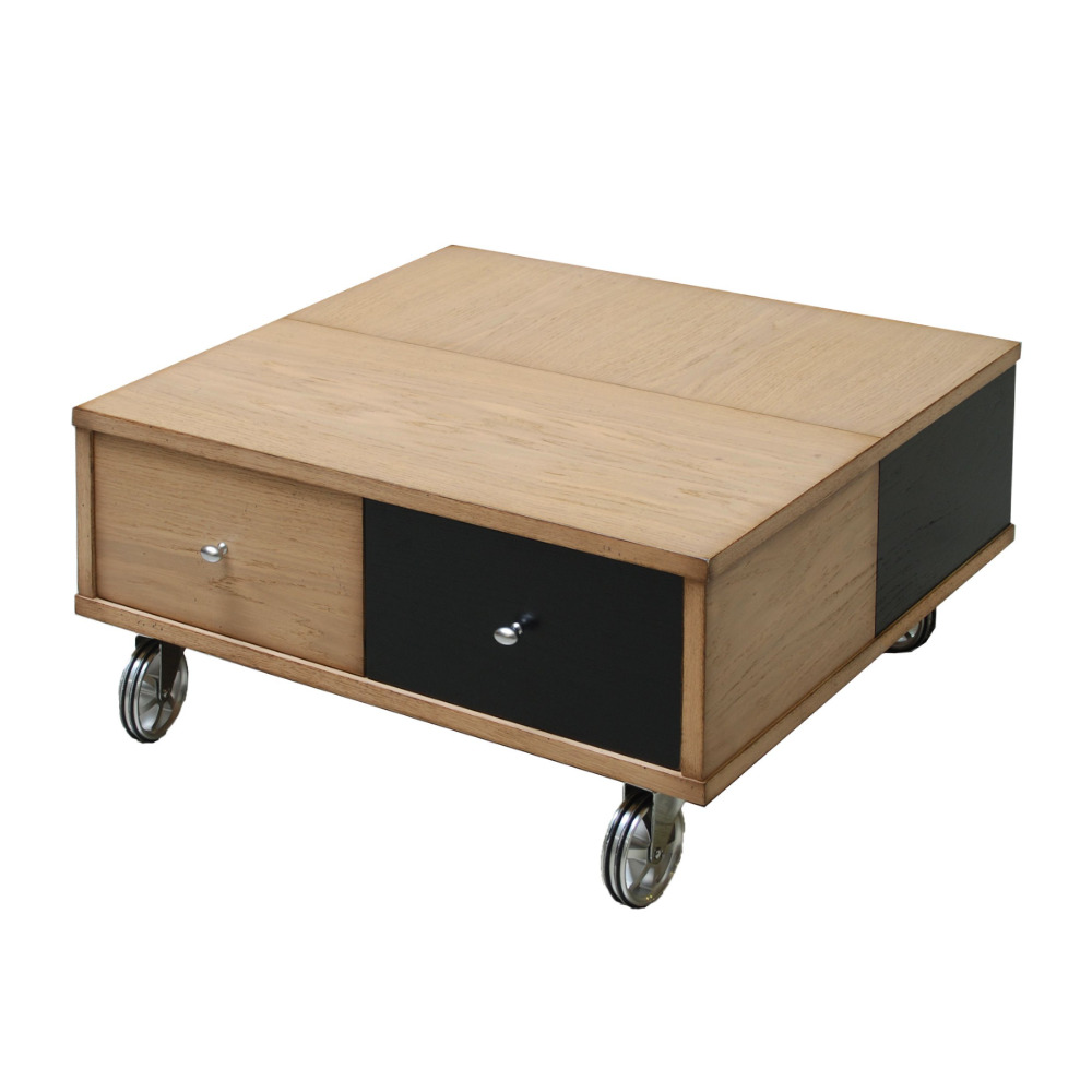 BATEL Divers 259 petite table basse baby rolling box bois