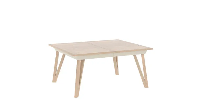 Ateliers de Langres Alva table fausse carrée plateau fixe chêne