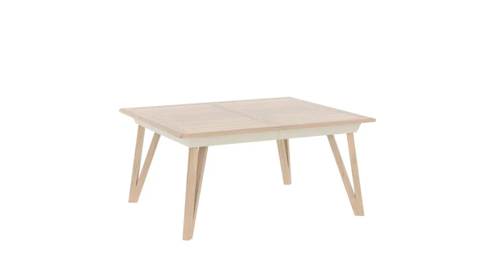 Ateliers de Langres Alva table fausse carrée plateau fixe chêne
