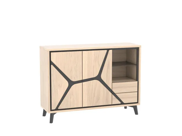 Ateliers de Langres NEO meuble d’appui 2 portes 1 tiroir 1 niche