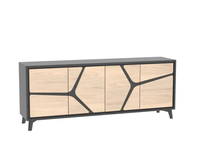 Ateliers de Langres NEO Bahut 4 portes grand modèle chêne