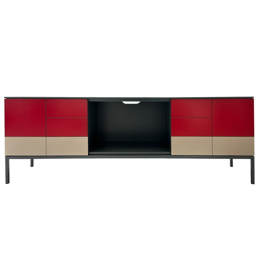 BATEL Quadrik 038 meuble TV bois 180 cm 2 portes