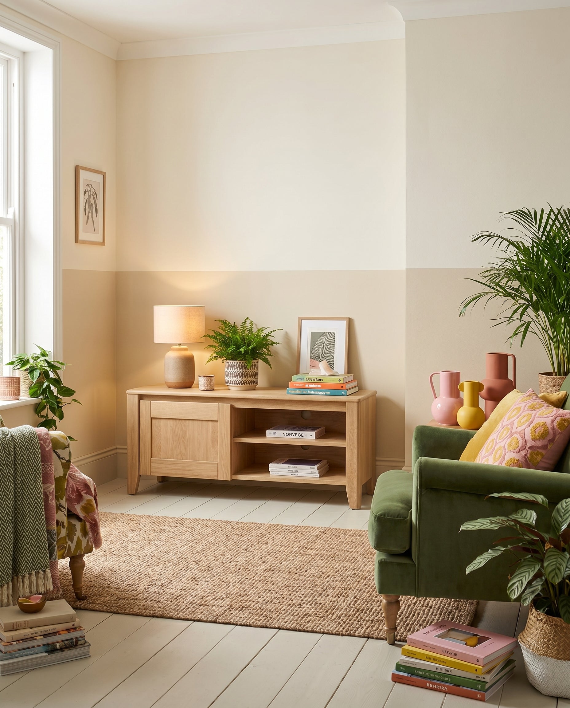 Ateliers de Langres Ynes meuble TV 1 porte 1 niche chêne