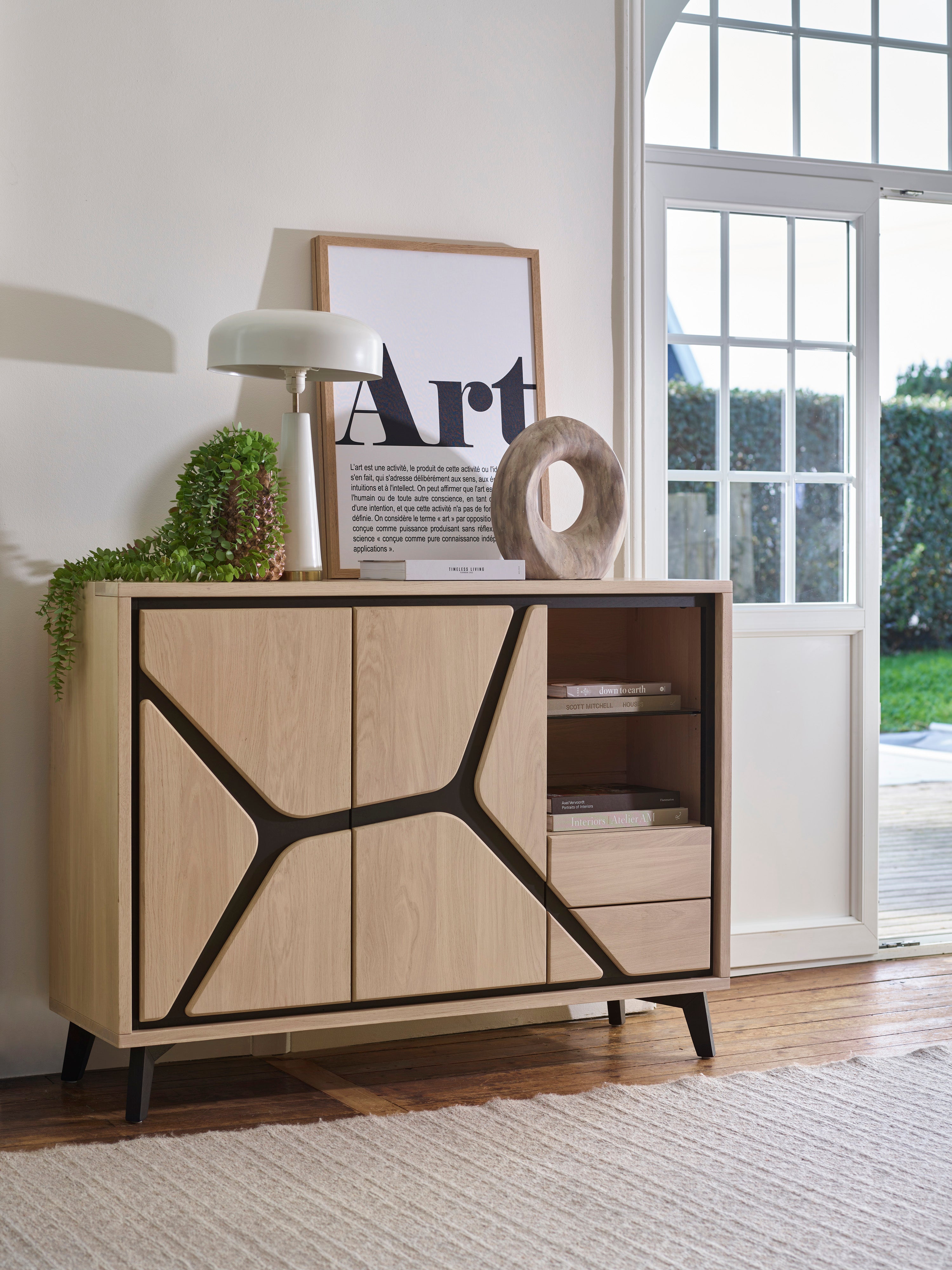 Ateliers de Langres NEO meuble d’appui 2 portes 1 tiroir 1 niche