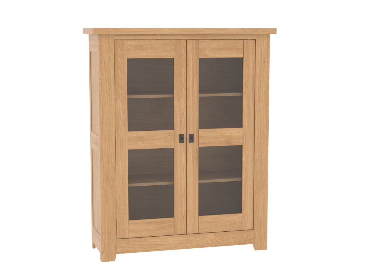 Ateliers de Langres Whitney meuble haut 2 portes vitrées chêne
