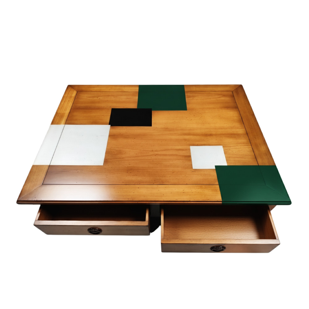 BATEL Trianon 658 grande table basse 120x90 4 tiroirs