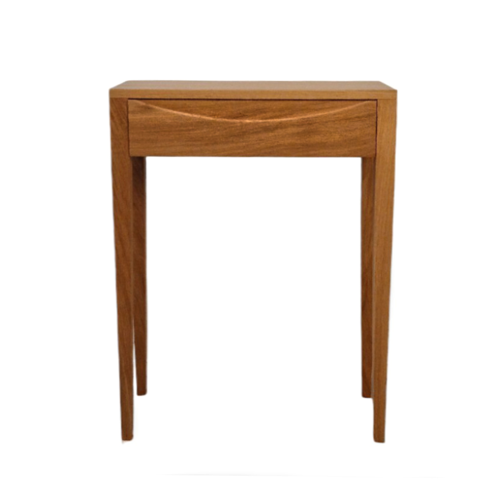 BATEL Ellipse 714 petite table bois 60 cm 1 tiroir