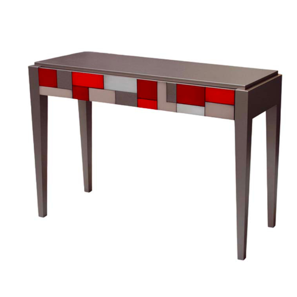 BATEL Divers 731 Console Mozaïk bois 1 tiroir