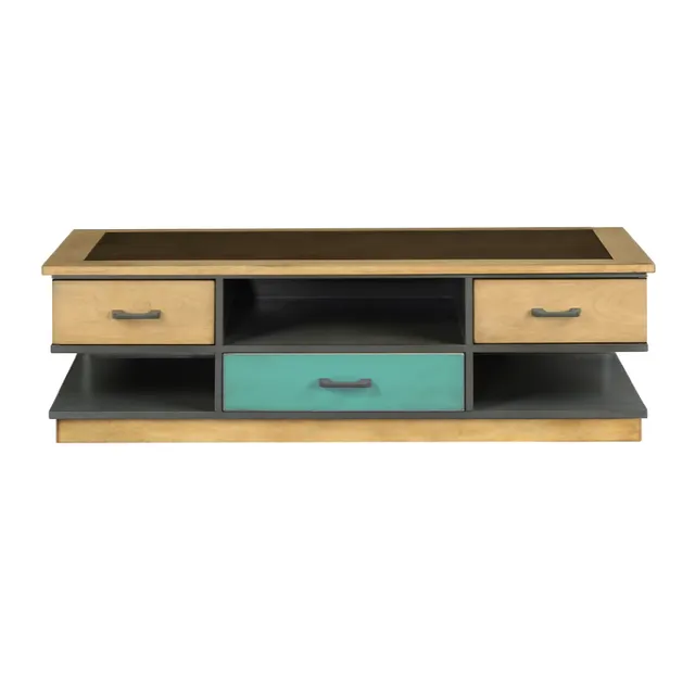 BATEL Domino CD399 meuble TV bas 2 tiroirs antiquaire