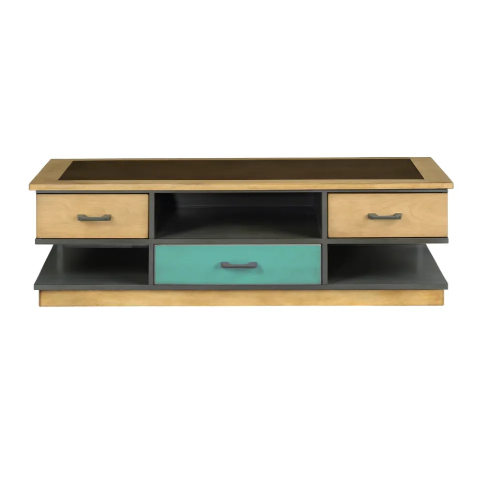 BATEL Domino CD399 meuble TV bas 2 tiroirs antiquaire