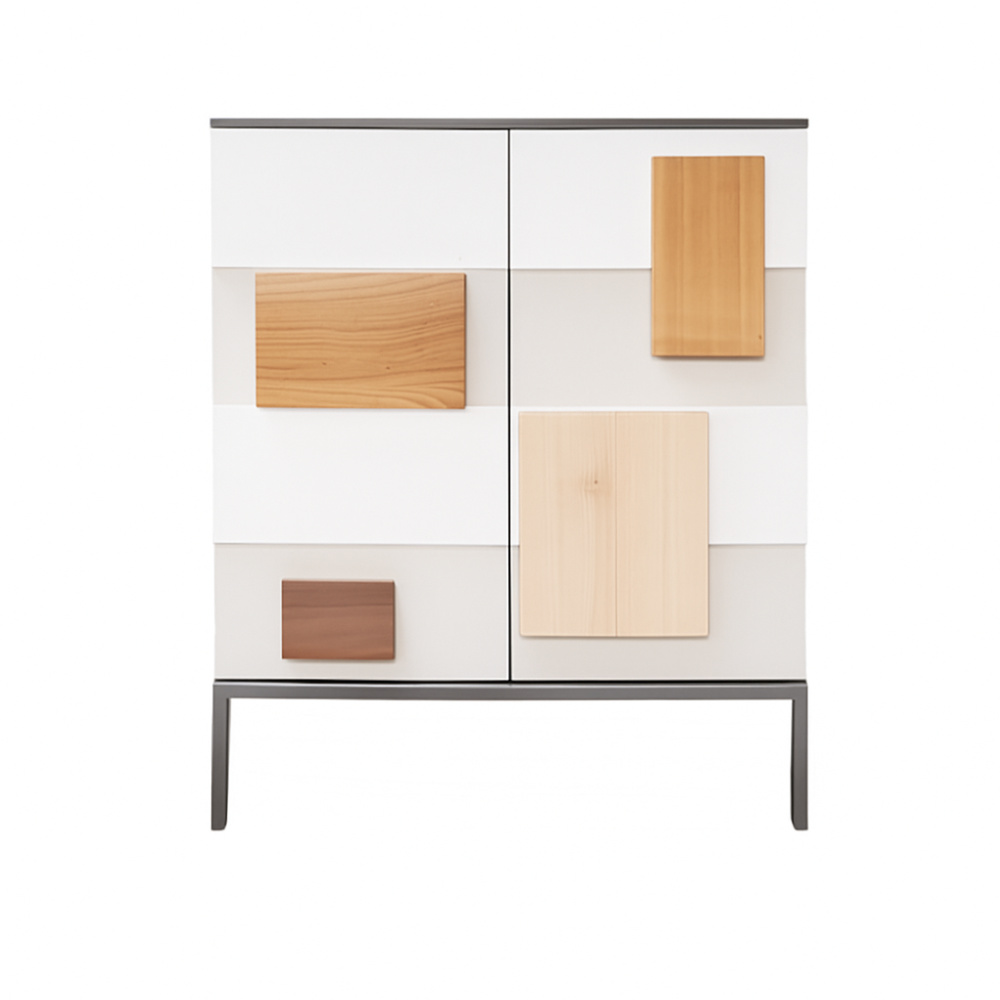 BATEL Quadrik 032 commode 2 portes 75x41 chêne