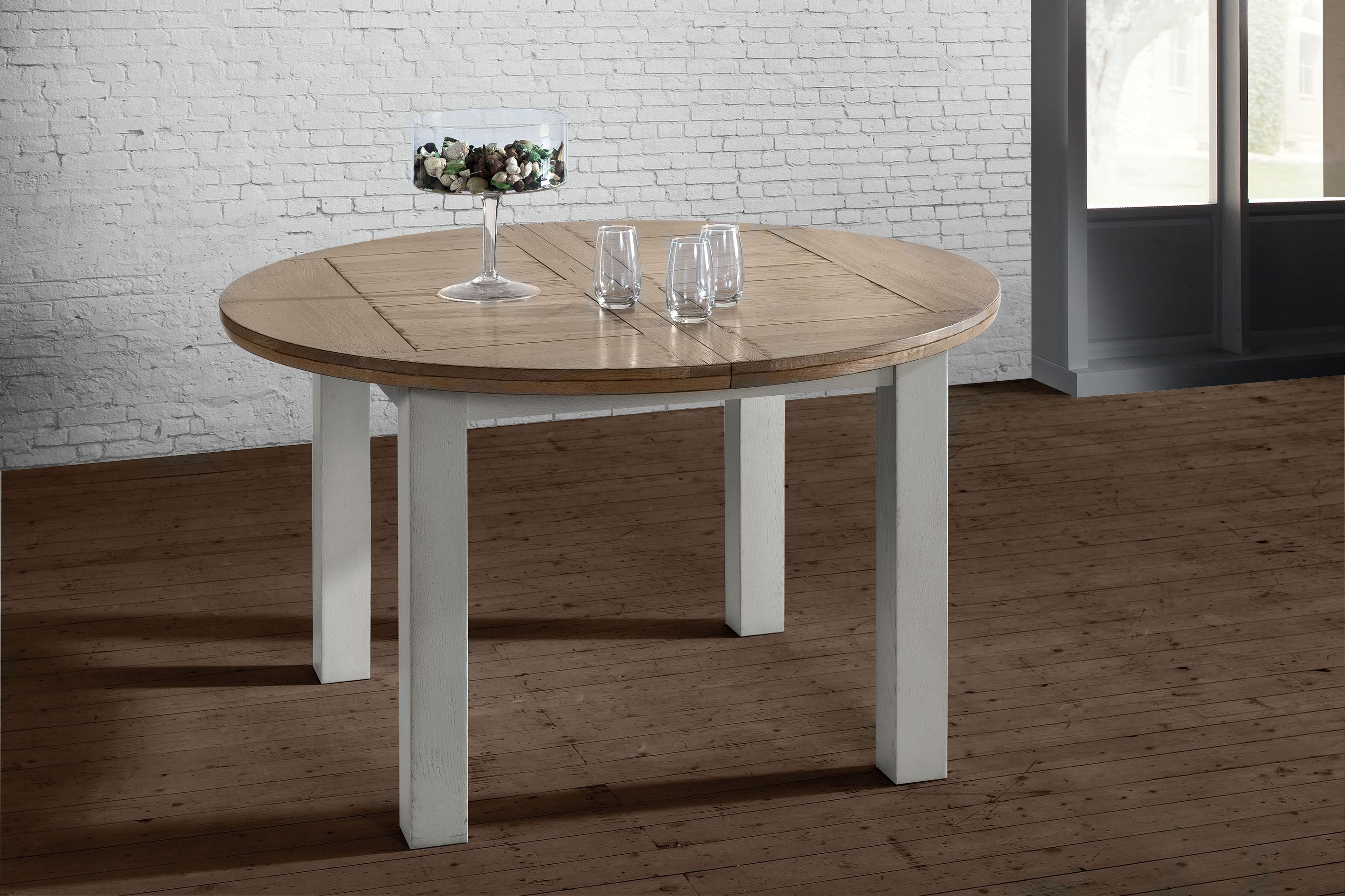 Ateliers de Langres Romance Table ronde 125 cm chêne