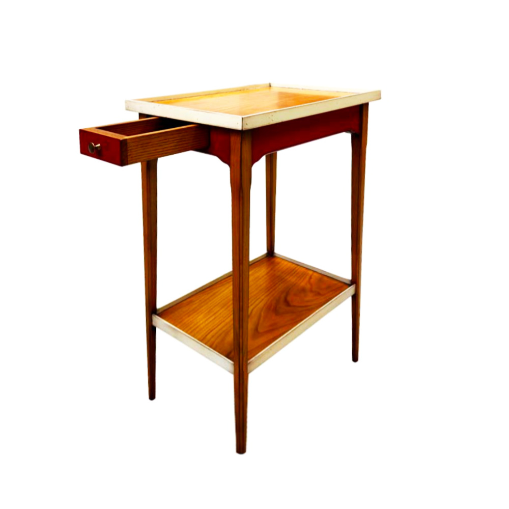 BATEL 502 Petite Table Guéridon Chêne 1 Tiroir