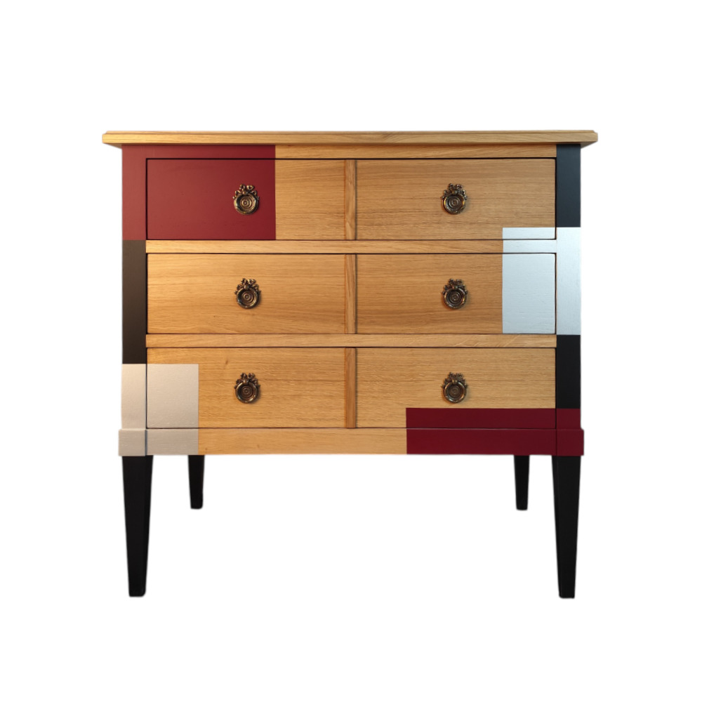 Batel Trianon 655 commode 3 tiroirs bois 95 cm