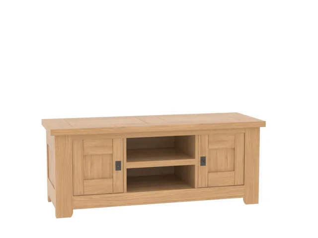 Ateliers de Langres Whitney meuble TV 2 portes 1 niche chêne