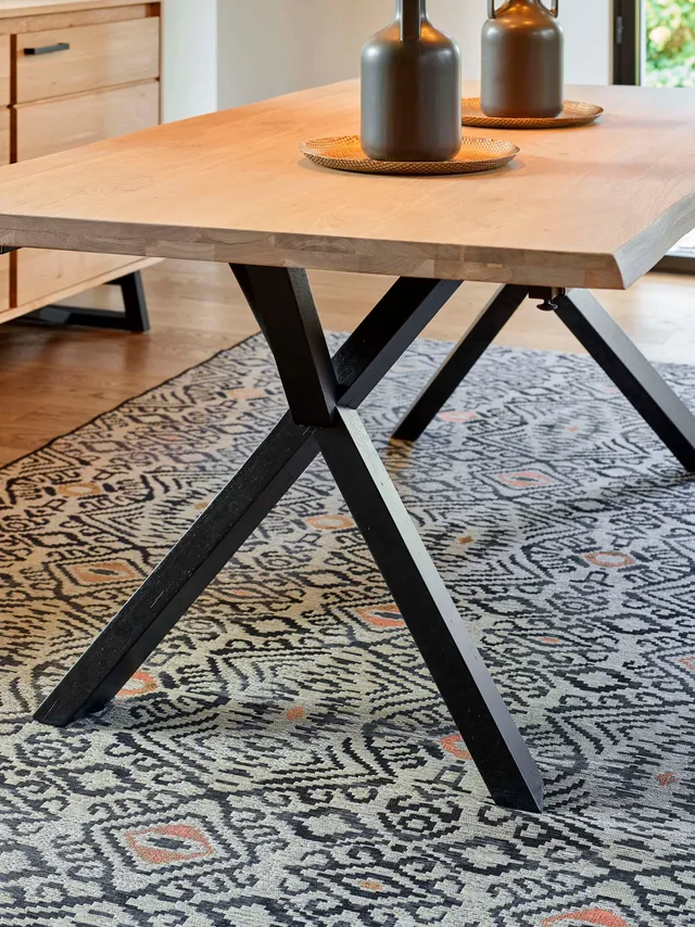 Ateliers de Langres Hudson Nomade table 160 cm plateau Arbre chêne