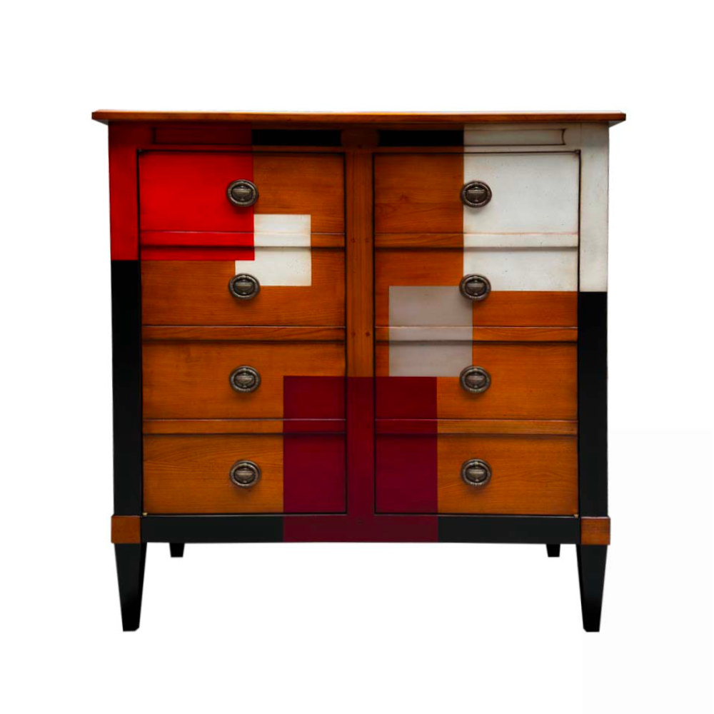 BATEL Trianon 692 Commode haute bois 2 portes