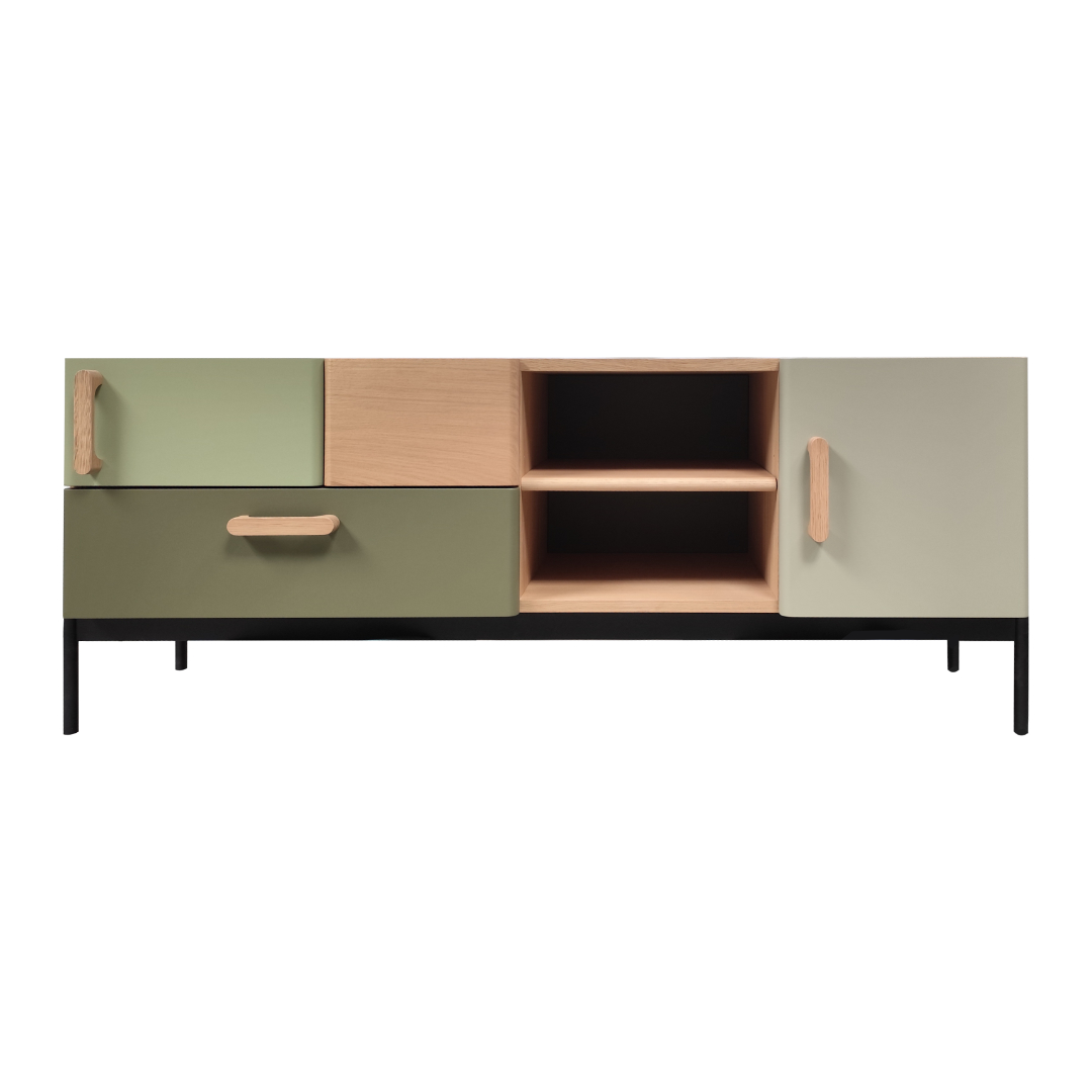 BATEL PopLine 4401 meuble TV 2 portes bois français
