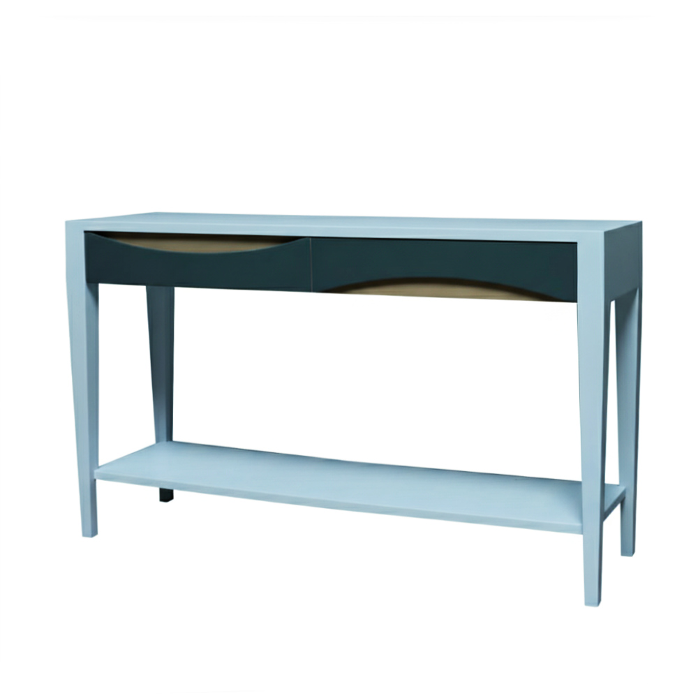 BATEL Ellipse 708T grande console 2 tiroirs 120 cm