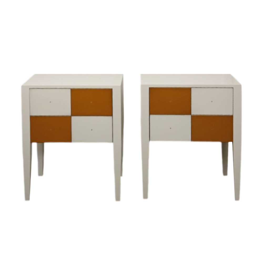 Batel Multicolore 762 chevet bois 2 tiroirs 47 cm