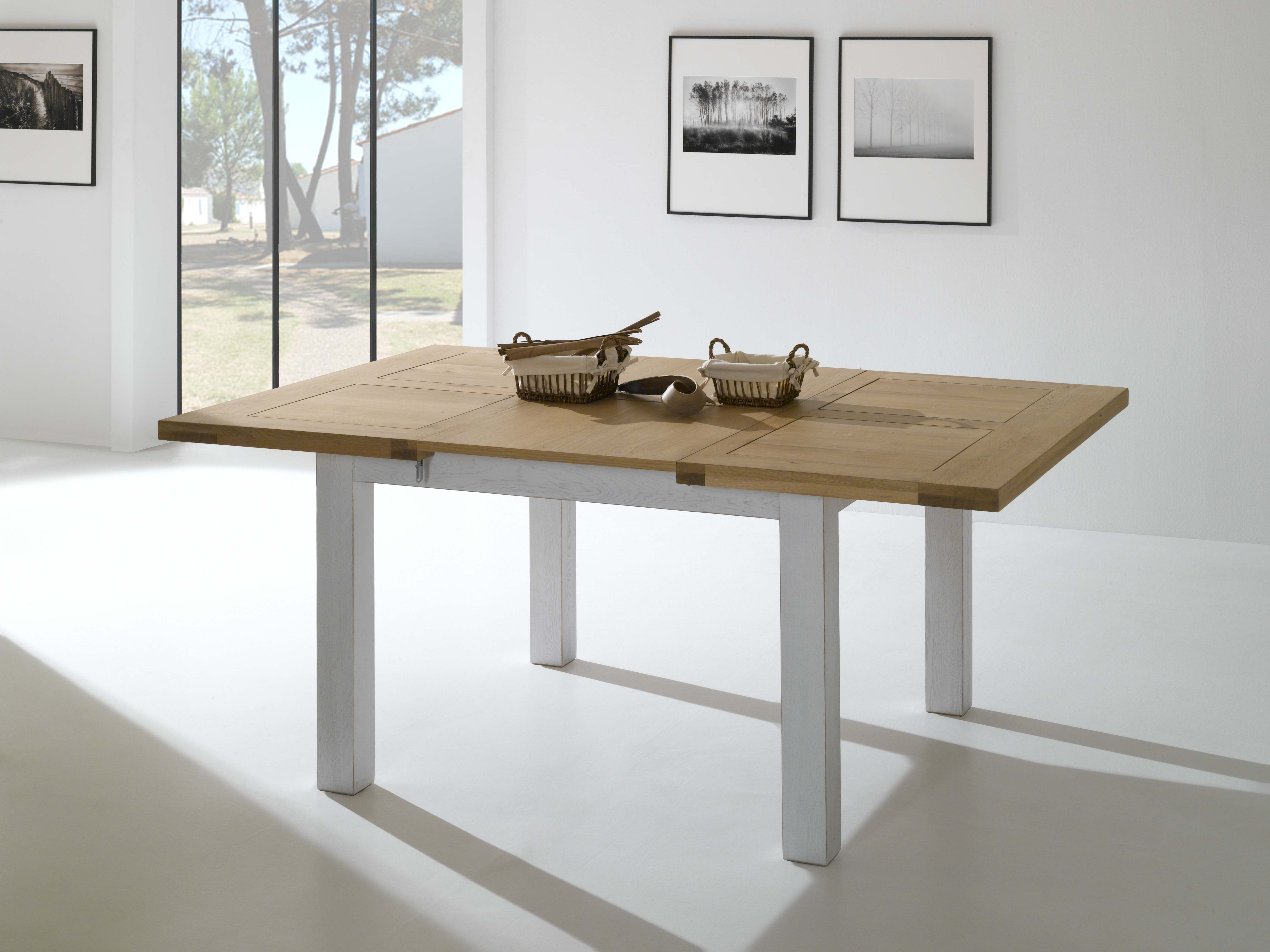 Ateliers de Langres Whitney table carrée chêne massif