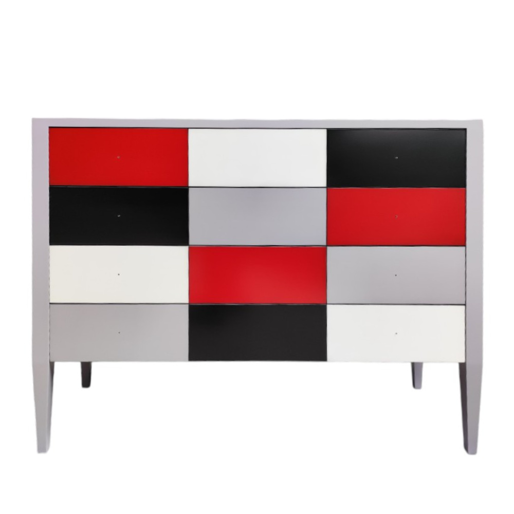 BATEL Multicolore 754 grande commode 4 tiroirs