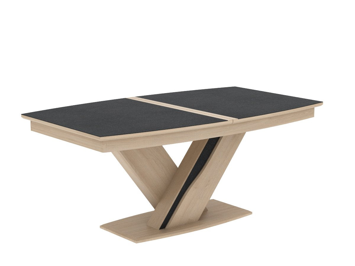 Ateliers de Langres Ceram Table tonneau 180 céramique chêne