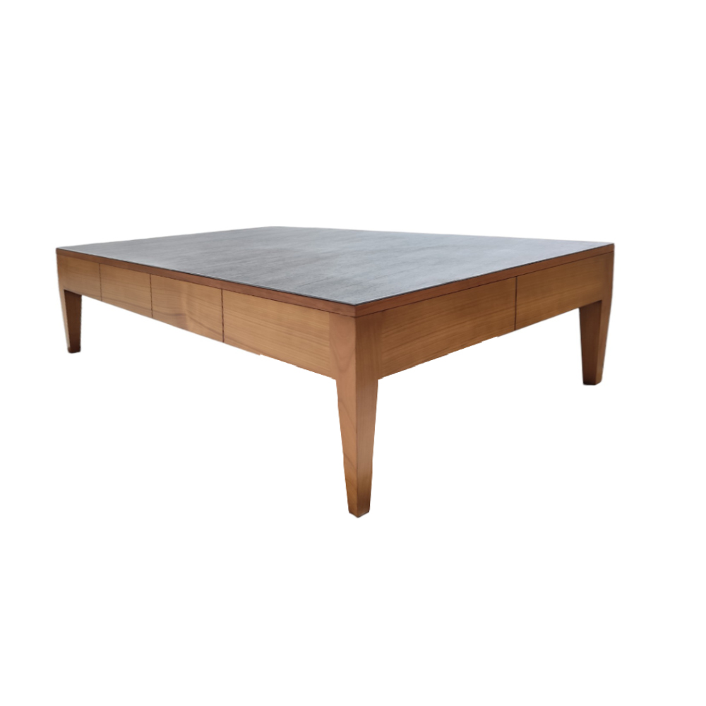 BATEL Multicolore 775 Table basse bois 2 tiroirs