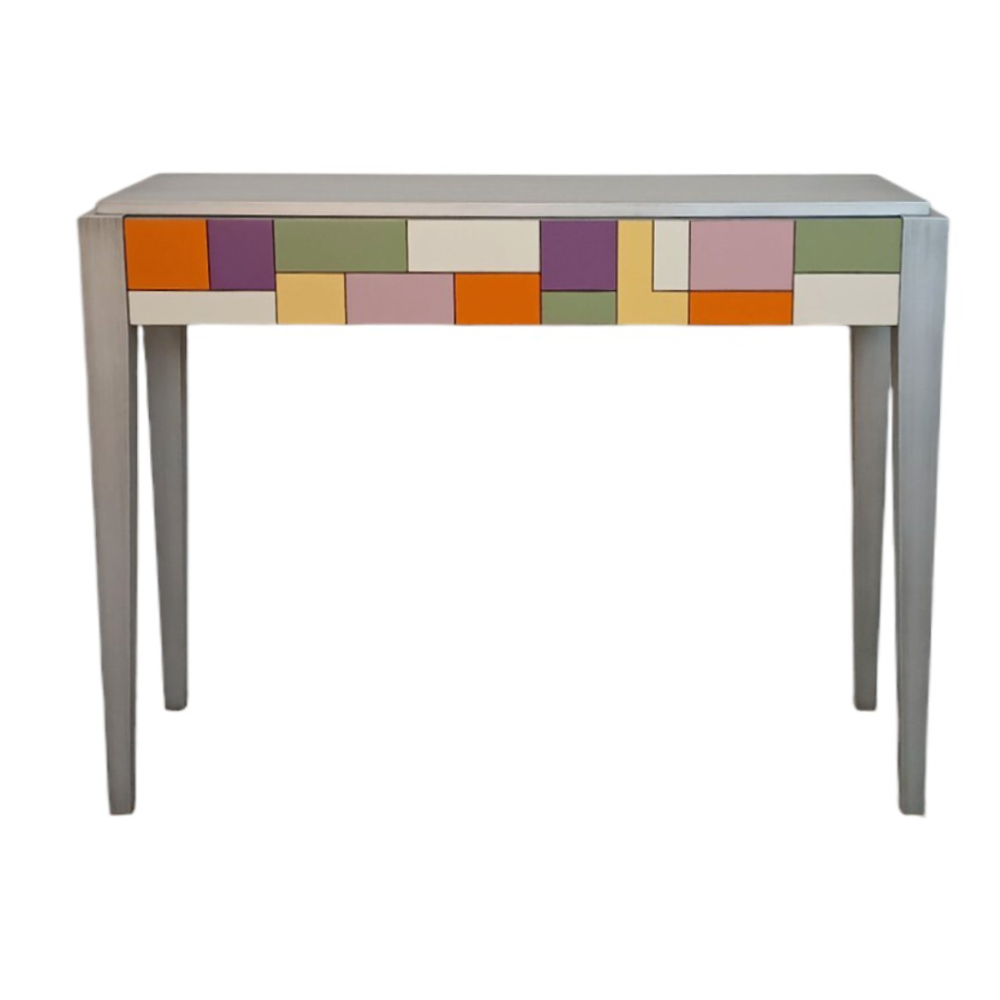 BATEL Divers 731 Console Mozaïk bois 1 tiroir