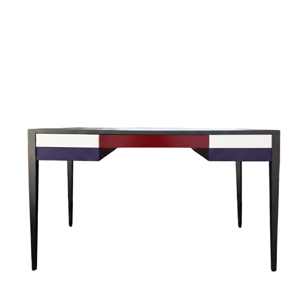 BATEL Multicolore 791 bureau 3 tiroirs 130 cm