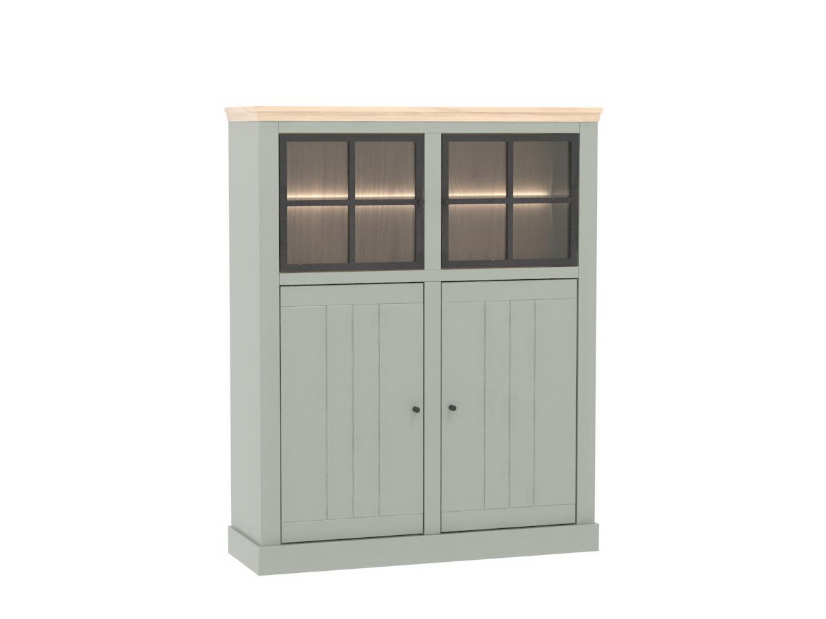 Ateliers de Langres Cosy Cabinet 4 portes chêne avec LED