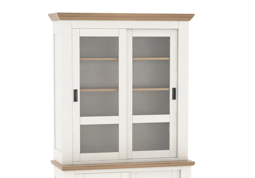 Ateliers de Langres Romance vitrine 2 corps portes coulissantes