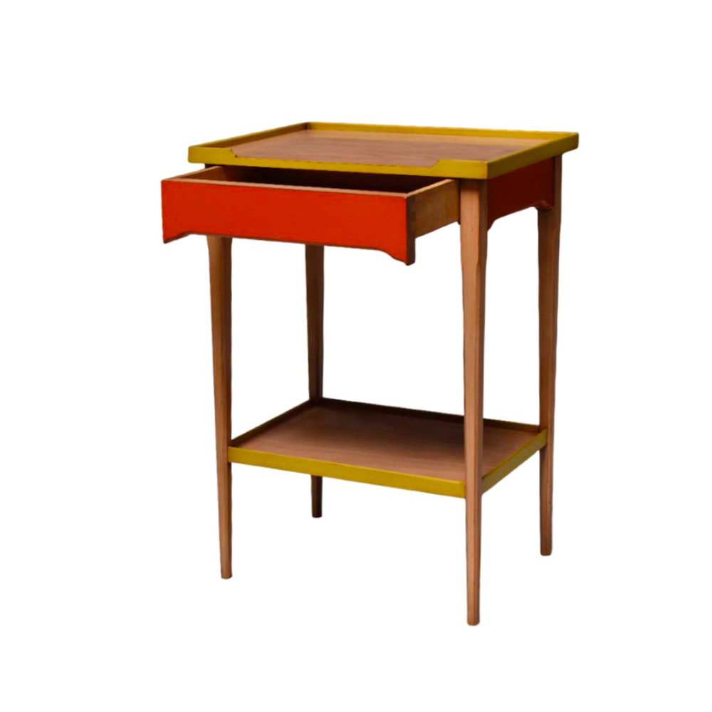 BATEL Divers 510 guéridon 46x33 1 tiroir bois