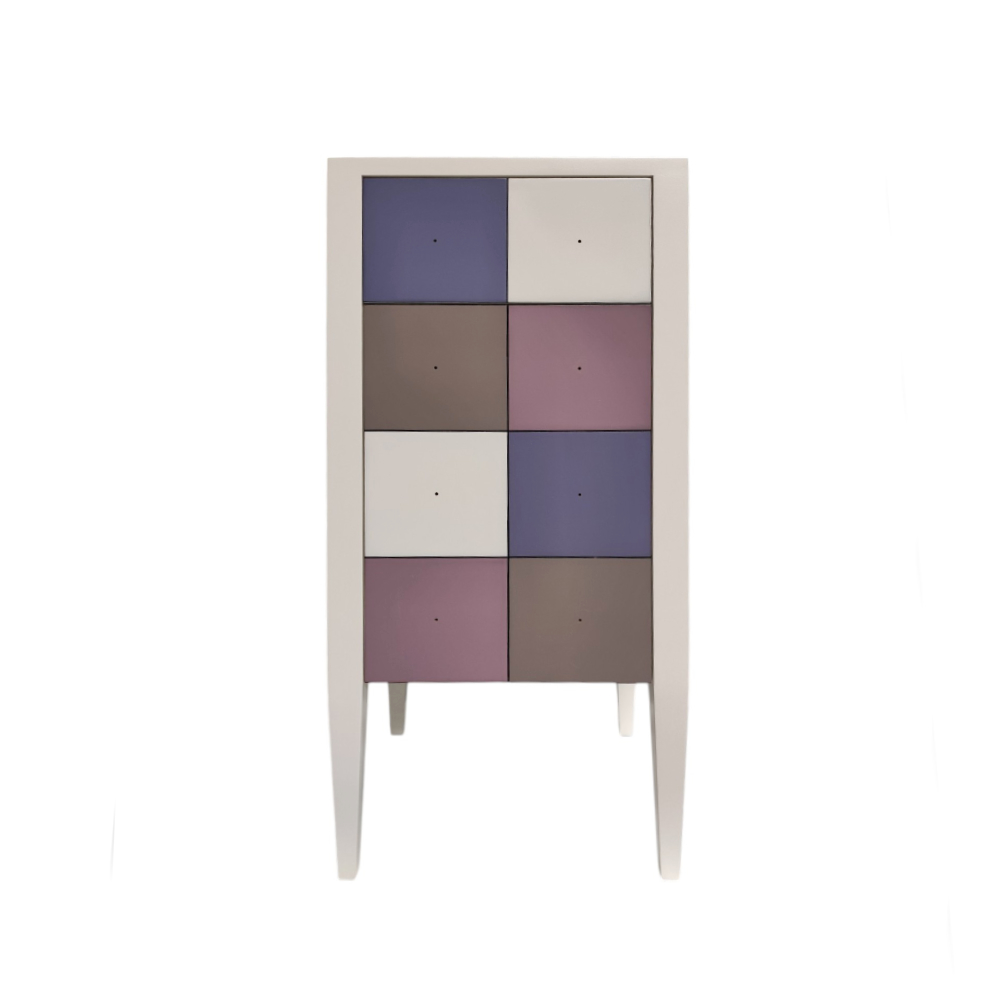 BATEL Multicolore 787TP chiffonnier 1 porte 1 tiroir bois