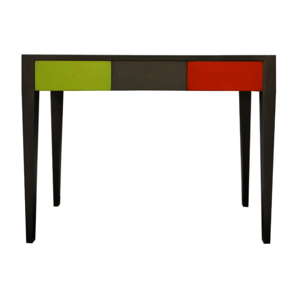BATEL Multicolore 771 console 1 tiroir bois français