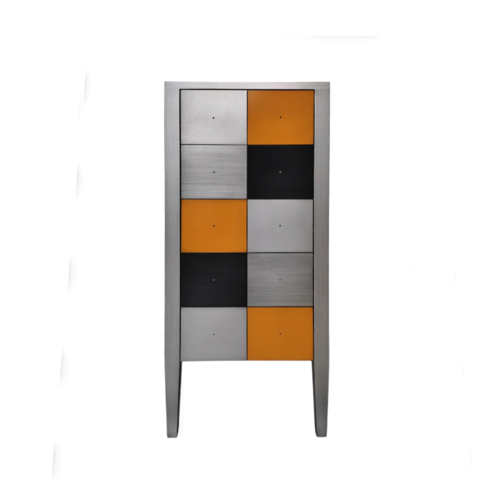 BATEL Multicolore 789 chiffonnier 5 tiroirs bois